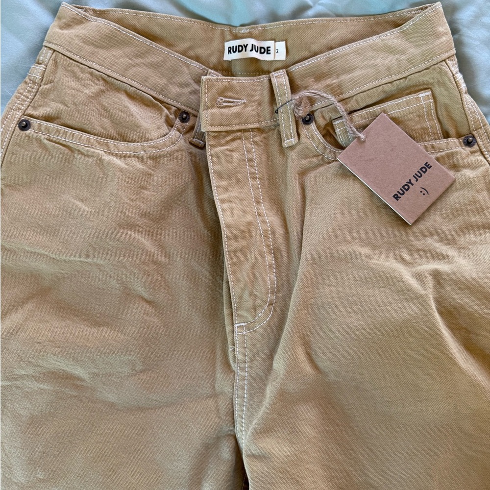Rudy Jude Canvas Roper Jean—Hay, size 2